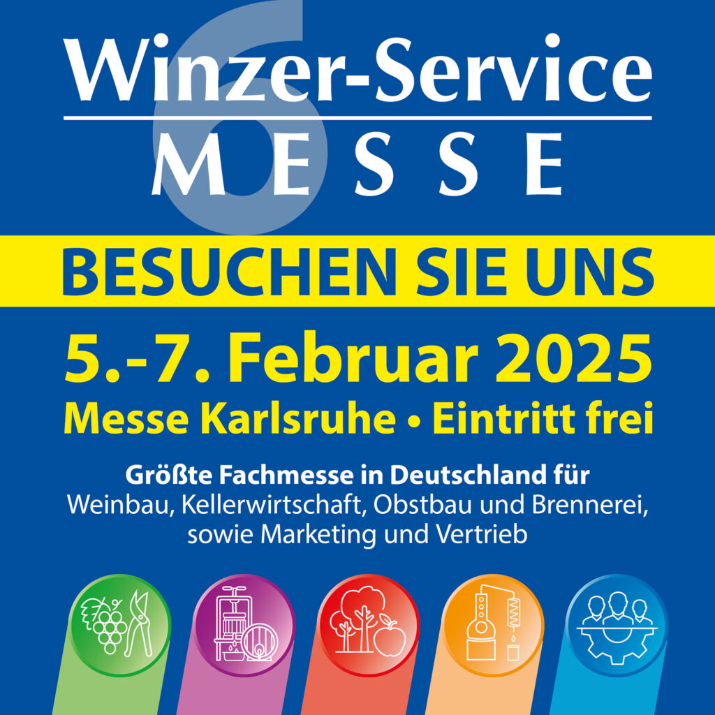 Werbeplakat Winzer Service Messe